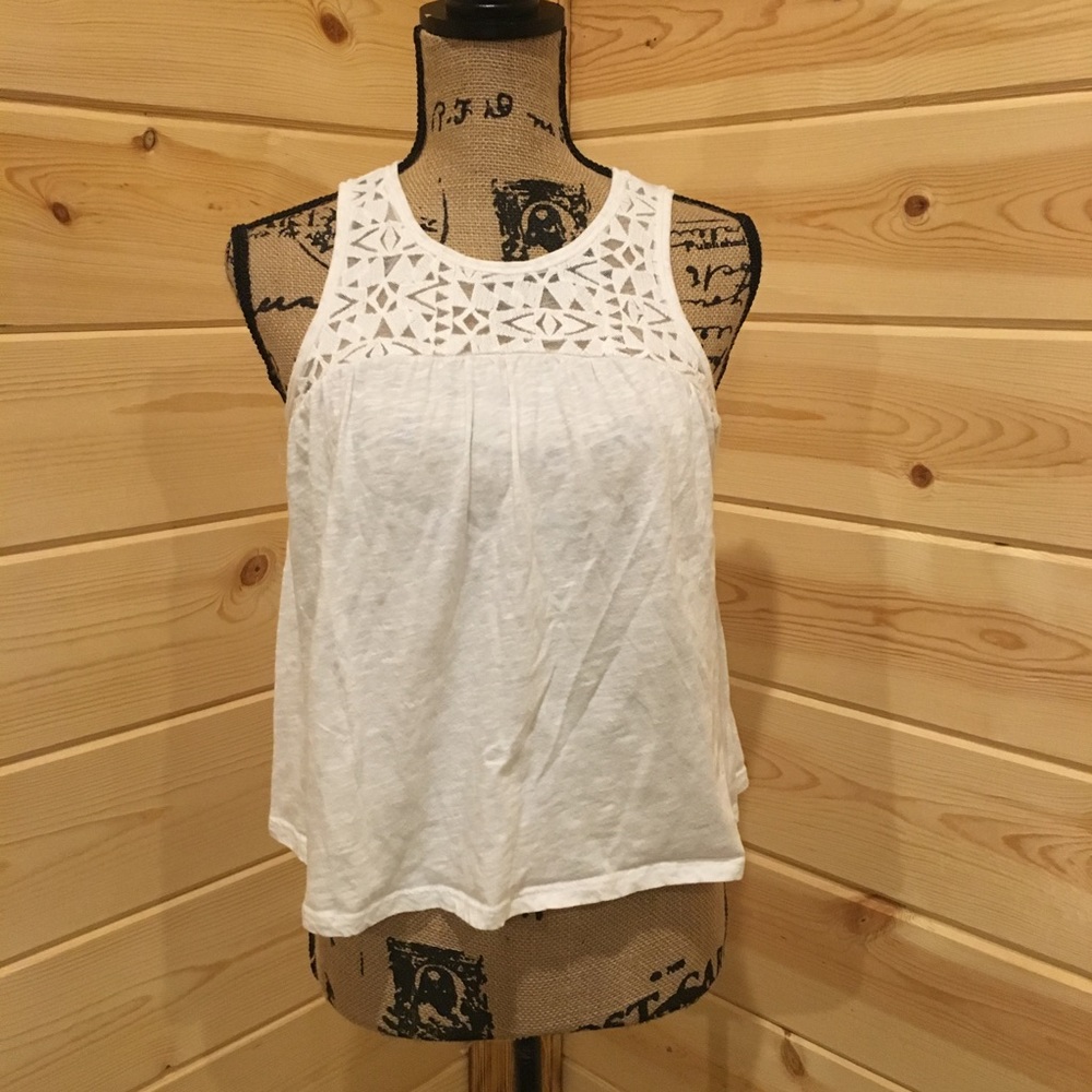 Aeropostale White Tank Top XS